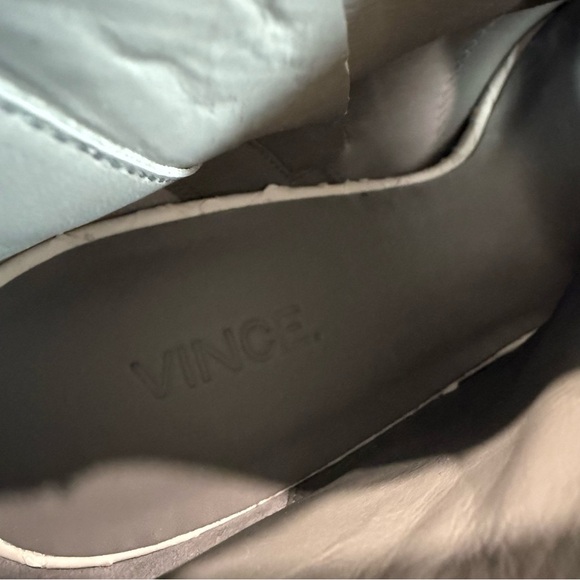 Vince White Sierra-3 Textured Leather Python Snake Print Peep Toe Booties 7.5 - Picture 7 of 10